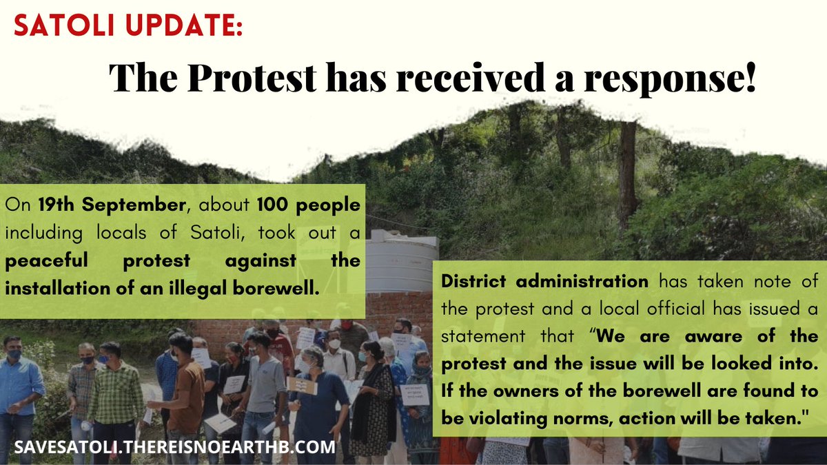 ZID (@zid_013) on Twitter photo Digging bore wells in the ecologically sensitive hill areas is a recipe for disaster.
We Demand sealing of the borewell.<a href="/ThereIsNoEarthB/">There Is No Earth B™</a> @PlanetEcosystem
#SaveSatoli Digging bore wells in the ecologically sensitive hill areas is a recipe for disaster.
We Demand sealing of the borewell.<a href="/ThereIsNoEarthB/">There Is No Earth B™</a> @PlanetEcosystem
#SaveSatoli