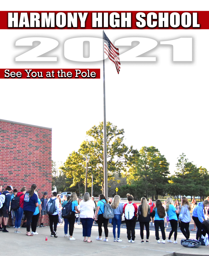 Go_HHS_Eagles's tweet photo. We are proud of our students who gathered around the flag pole this morning at each of our different campuses to pray for our community, our school, our students, and our nation. This is a national event that is student led. WE ARE ALL IN. https://t.co/kwCaF8XEIb