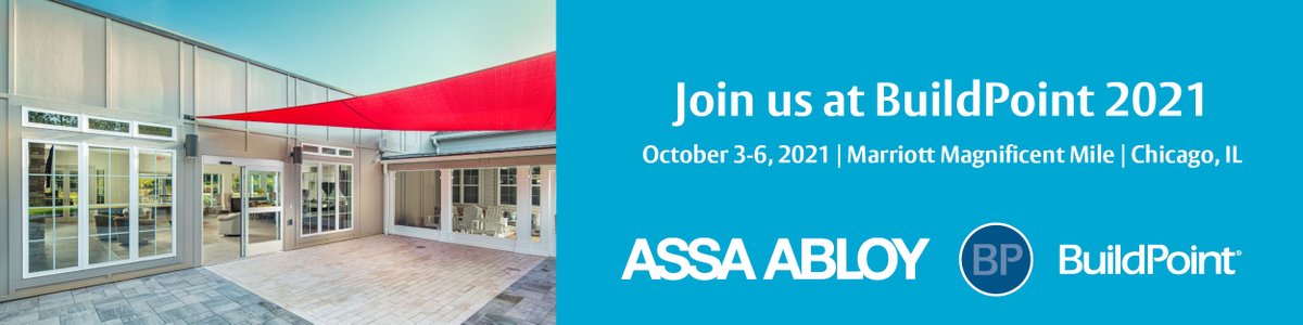 Are you going to The BuildPoint Show for retail executives responsible for architectural design, construction, renovation and facilities? Schedule a one on one with the most innovative companies in entranceways: ASSA ABLOY.