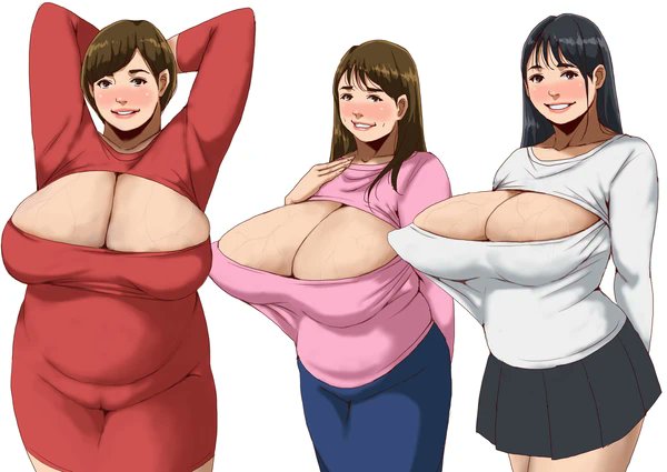 着衣ロケットおっぱい 