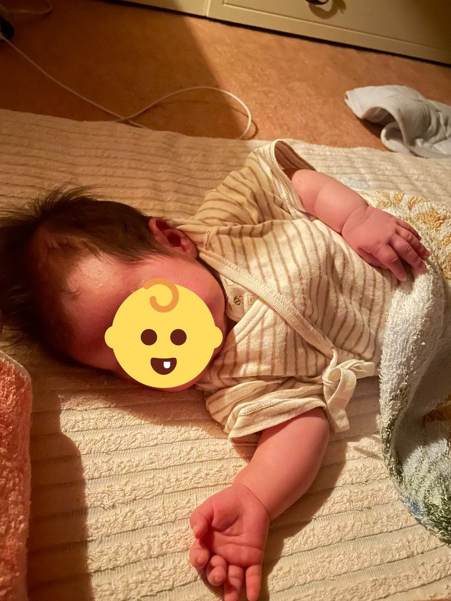 N07175's tweet photo. 寝相がもろ私なんよ🤣笑
こんなの遺伝するの笑 https://t.co/CFjShzubUY