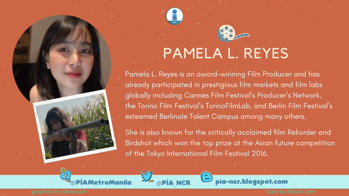 PIA_NCR's tweet photo. "What Experts Are Saying About Online Screenings"
MEET OUR PANELISTS:

Award-winning Film Producer who has already participated in prestigious film markets and film labs globally including Cannes Film Festival’s Producer’s Network, Pamela L. Reyes 

#AngBagongSinemula https://t.co/fHhInEL1OV