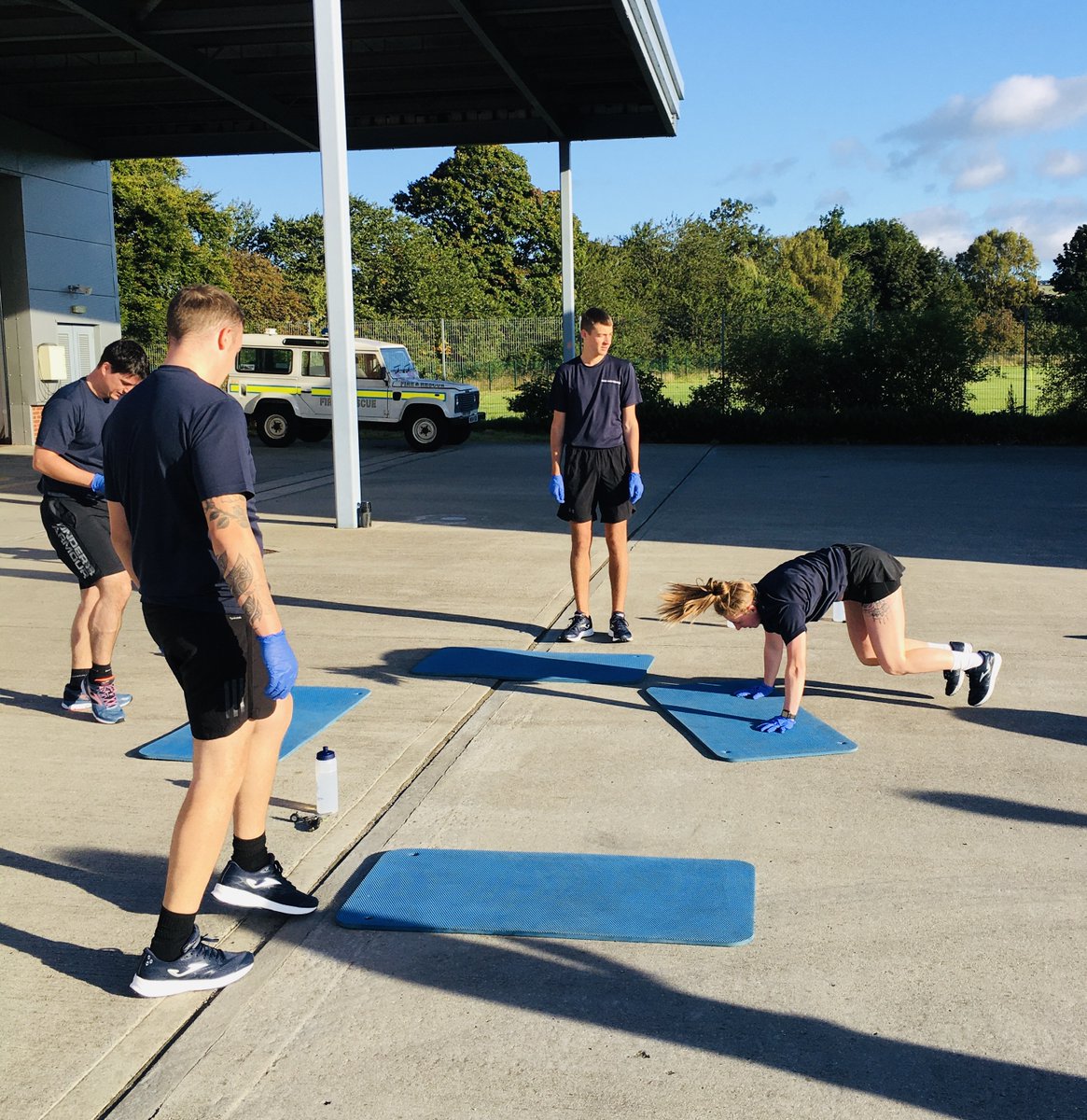 Today is #NationalFitnessDay! 👍💪

To celebrate, we're competing against <a href="/NorthYorksFire/">North Yorkshire Fire & Rescue Service</a>  as part of our #999Challange where teams have to complete 999 burpees as fast as they can😁Here's our Cohort 5 of apprentice firefighters getting involved! 👨‍🚒

#Firefit #Fitness
