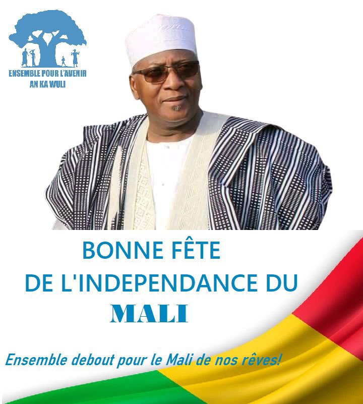 modibo_sid's tweet photo. Notre cher #Mali célèbre ce 22 septembre les 61 ans de son accession à la souveraineté internationale.
J'adresse à chaque Malienne et à chaque Malien, mes vœux de paix et de prospérité.
#22Septembre #FêtedelIndépendance #Mali #ModiboSidibe https://t.co/tBugYuapaV