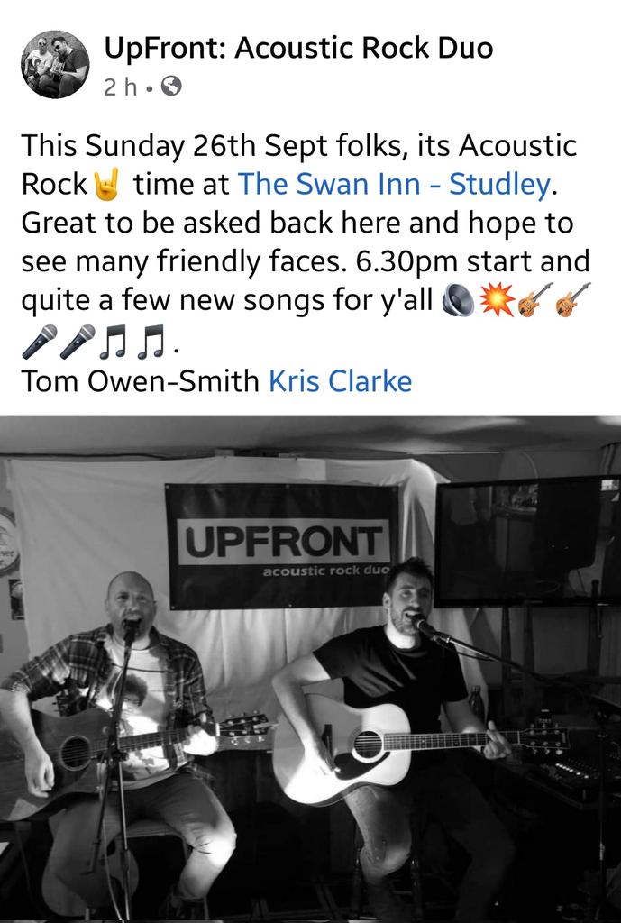 Live this Sunday from 18.30