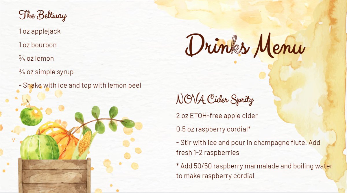 Big reminder that we will have our third virtual Open House tonight at 7PM EST! Here’s our drink menu with both a mocktail and cocktail option. Please come join us at georgetown.zoom.us/my/georgetownIM!