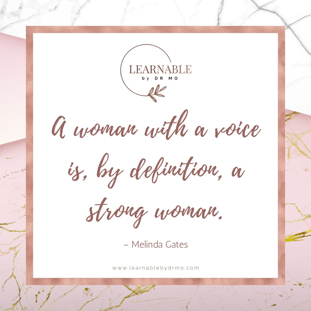 learnablebydrmo's tweet photo. A woman with a voice is, by definition, a strong woman.
– Melinda Gates
#CareerChange #CareerSuccess #CareerPlanning #CareerAdvice
#CareerGoals #CareerGrowth #CareerCoach #CareerDevelopment
#InterviewTips #ResumeWriter #LearnableByDrMo https://t.co/SjnEooHbDg