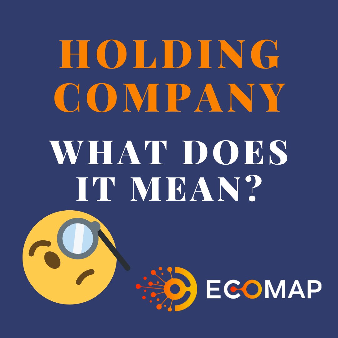 ecomapio's tweet photo. As a rule, a holding company does not manufacture anything, sell any products or services, or carry out any other business activities. Rather, holding companies hold the majority of shares in other companies. Get to know company structures https://t.co/0tjH63iz8P #jargonbuster https://t.co/Vk9Ekc40uM