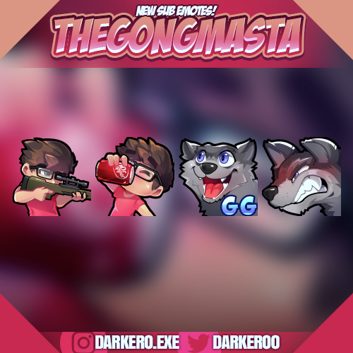 Awesome Emotes made for <a href="/TheGongMasta/">TheGongMasta</a> 🙌
Twitch➡ twitch.tv/thegongmasta

#TwitchEmoteArtist #emote #emoteartist #commissionsopen #digitalart #freelance