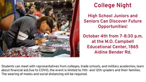 Victory Go Center (@vicgocente_aisd) on Twitter photo Victory 11th & 12th Grade Students, 👀Be sure to come to our district College Night at MO Campbell on October 4th! @victoryechs <a href="/Scholars_AISD/">Aldine ISD Scholarships</a> Victory 11th & 12th Grade Students, 👀Be sure to come to our district College Night at MO Campbell on October 4th! @victoryechs <a href="/Scholars_AISD/">Aldine ISD Scholarships</a>