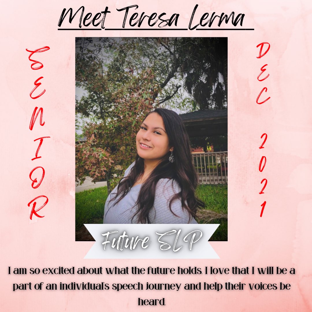nsslhatamuk's tweet photo. 🐗 MEMBER SPOTLIGHT 🐗

Everyone meet Teresa! She is one of our Seniors that is graduating Dec 2021🎓📚 https://t.co/fTKjVsrlAX