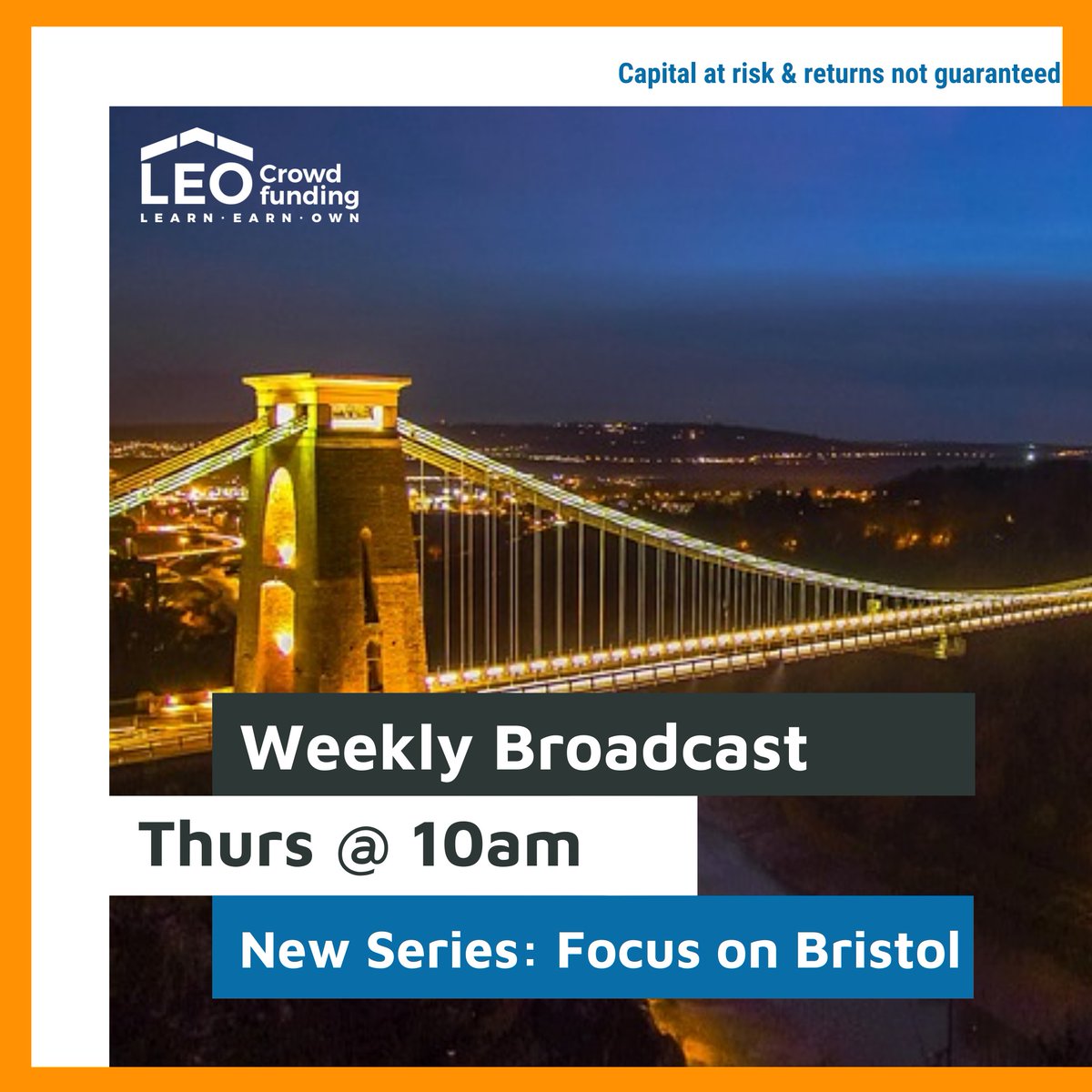 PropFundrs's tweet image. Exploring #Bristol on this week’s broadcast. Join us as we continue our “Growing Your #Wealth” series – link below: 👇

bit.ly/WebSeries2TW

Capital at risk 

Or to hear more about our newest Bristol-based project:
bit.ly/PWebBridgeRdTW

#broadcast #growingyourwealth