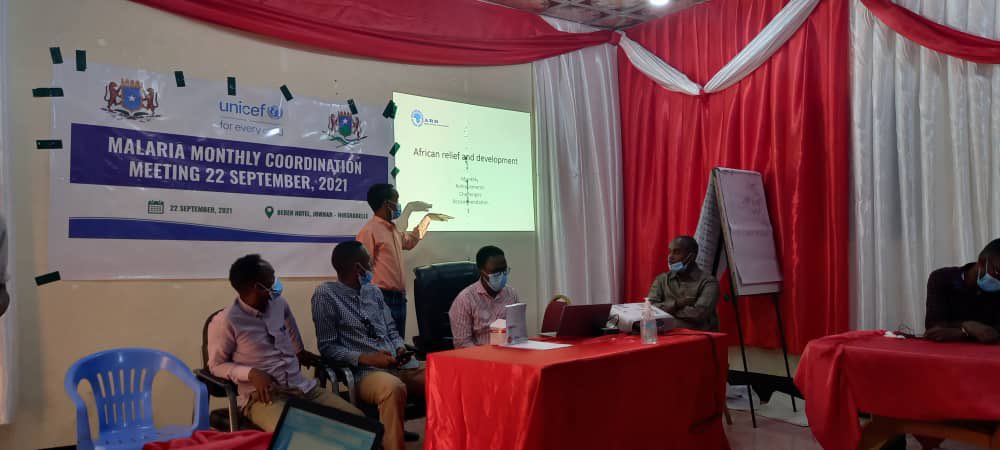 ardfeeds's tweet photo. Our Health team leader @BariseDoctor today briefing @ Monthly Malaria coordination meeting in #Jowhar on @ardfeeds achievements, challenges &amp; way forward. We are providing an integrated health and nutrition services in the region w @shf_somalia help. @MoH_Somalia @TahlilibraAbdi https://t.co/uOYPoxW7Aa