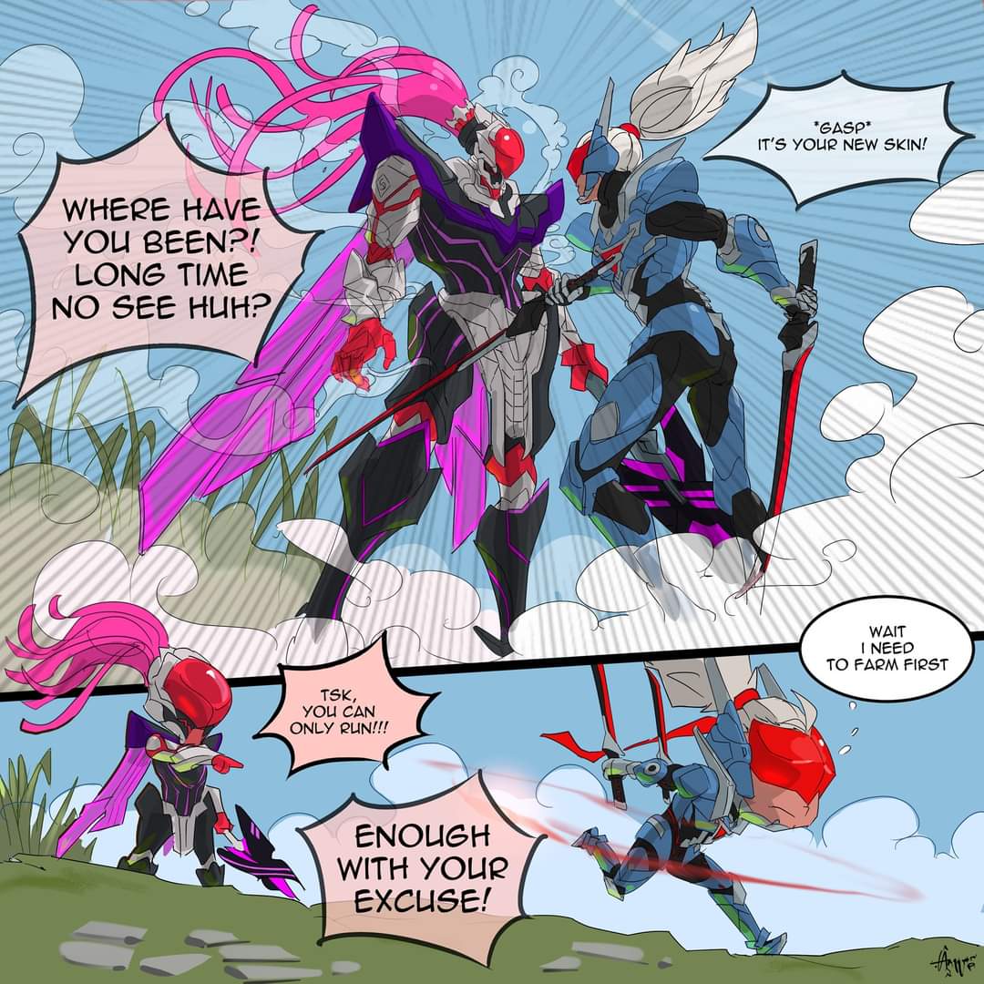 Who is your lovely old friend Saber?😏 MGL Artist @anggorogorgor Download  game now👉https://t.co/LGIpWMxGEb #MobileLegendsBangBang #MLBB #MGL #mlbbmgl