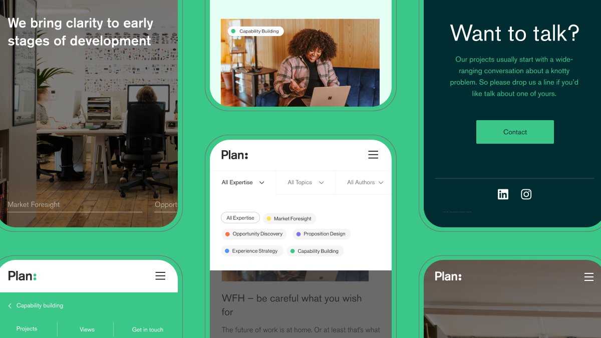 We've been working hard with the Plan team to refresh their website, showcase their services and better align with their customers.

Read the case study - plugandplaydesign.co.uk/plan

#webdesign #branding #marketing #SEO #design #digitalmarketing #webdesignagency