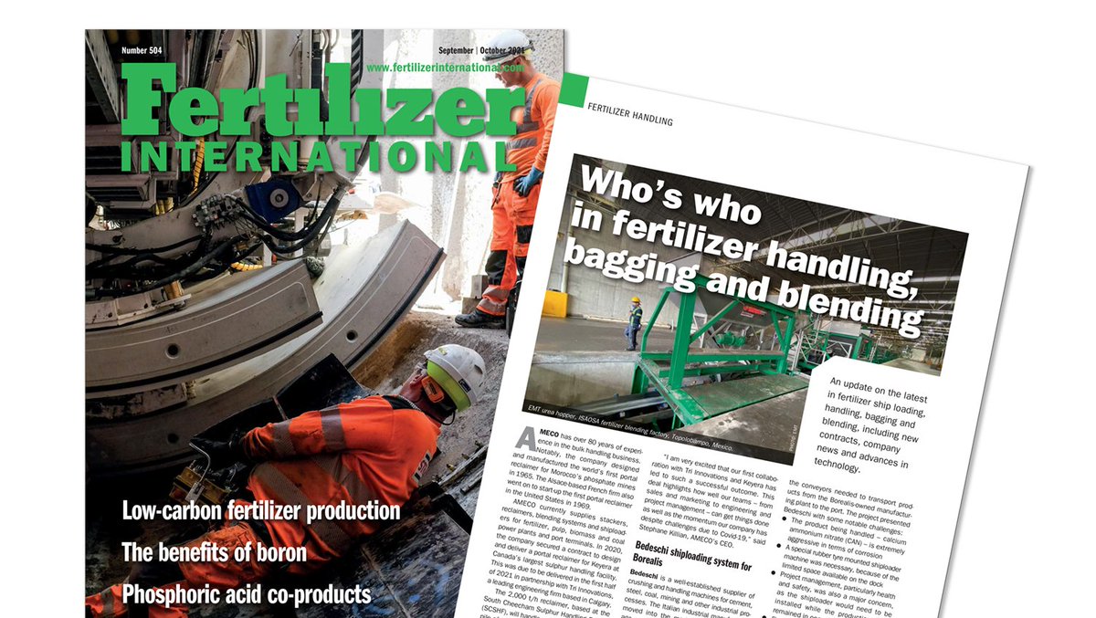 Solex Thermal Science has been named a 'Who's Who' in fertilizer handling by Fertilizer International Magazine! Learn more about our approach. hubs.ly/H0XRZB50 #materialhandling #fertilizer #bulksolids #bulkhandling #innovation #drivenbyinnovation