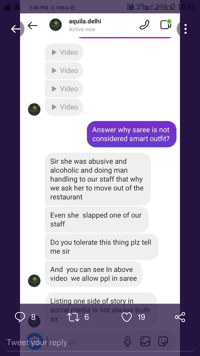 prisanya12's tweet photo. Dnt know about the reality but the Viral Restaurant #aquila s point on #SareeIssue..🤷‍♀️
They also released CCTV footage where other womens are roaming in saree...
(BDW just presenting views not accusing anyone) https://t.co/CXdIs4xBdz