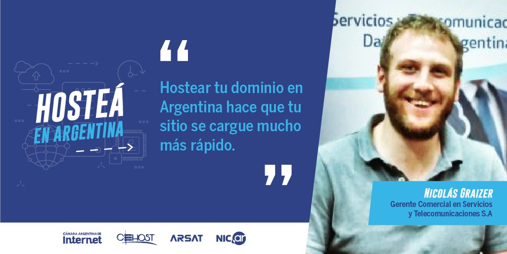Desde <a href="/CabaseAr/">CABASE</a>  seguimos trabajando para contribuir con la transformación digital en él país. 
Sumaté y #HosteáEnArgentina. 

Conocé más sobre HOSTEAR en > hostea.ar 
<a href="/nicargentina/">NIC Argentina (.ar)</a> , @Arsatok, #CeHost