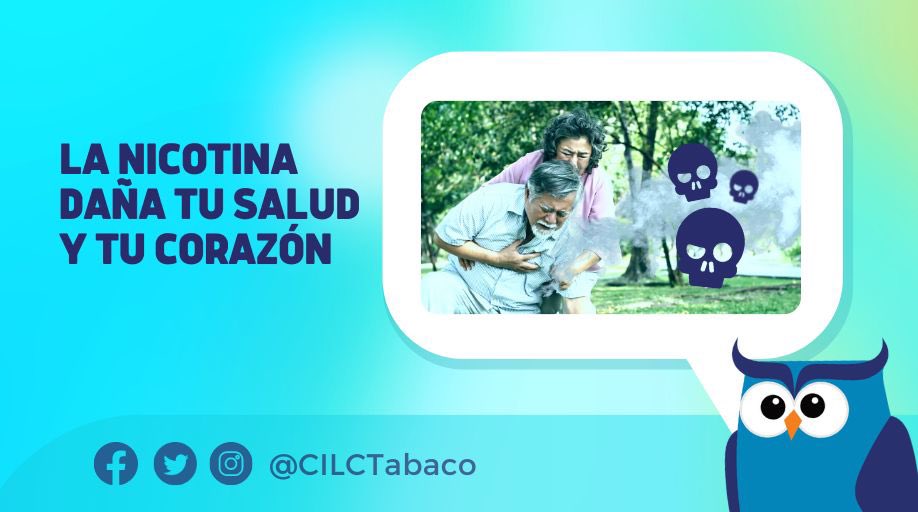 CILCTabaco's tweet photo. Al usar cigarrillos electrónicos y vapeadores que contienen nicotina, se incrementa el riesgo de infarto al miocardio y daño al aparato respiratorio.

#CILCTInforma https://t.co/exIpjrHyeP