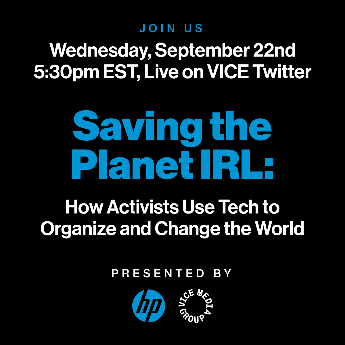 Honored to be part of this chat happening today about technology and climate.  I'll speak on Indigenous stewardship and how spectrum sovereignty for Indigenous peoples fits into that.  See you there! <a href="/VICE/">VICE</a>