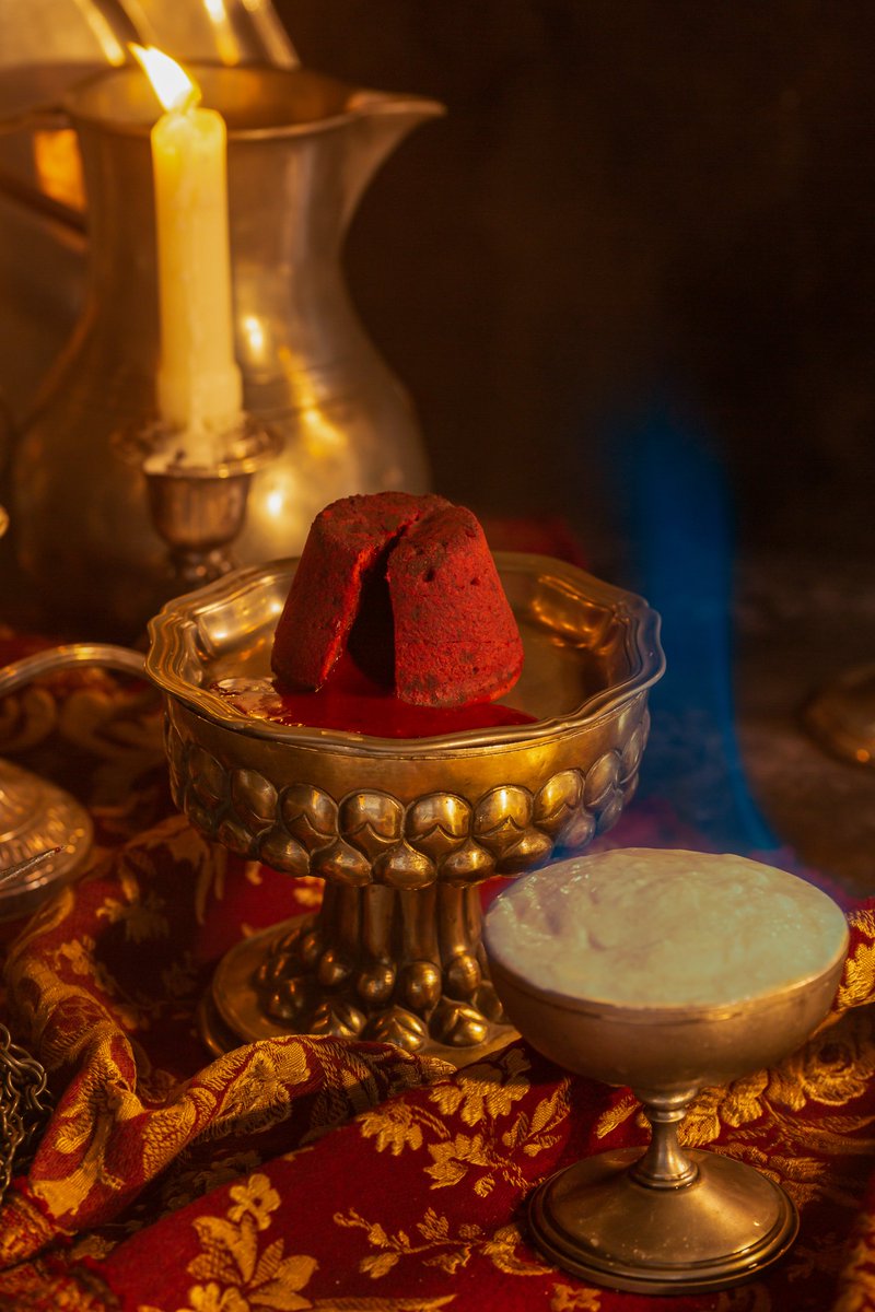 You are cordially invited to the Red Wedding. Our chocolate fondants with a salted caramel parfait split to reveal a red and oozing centre and are topped with a flaming sugar cube. The ultimate fire and ice experience.