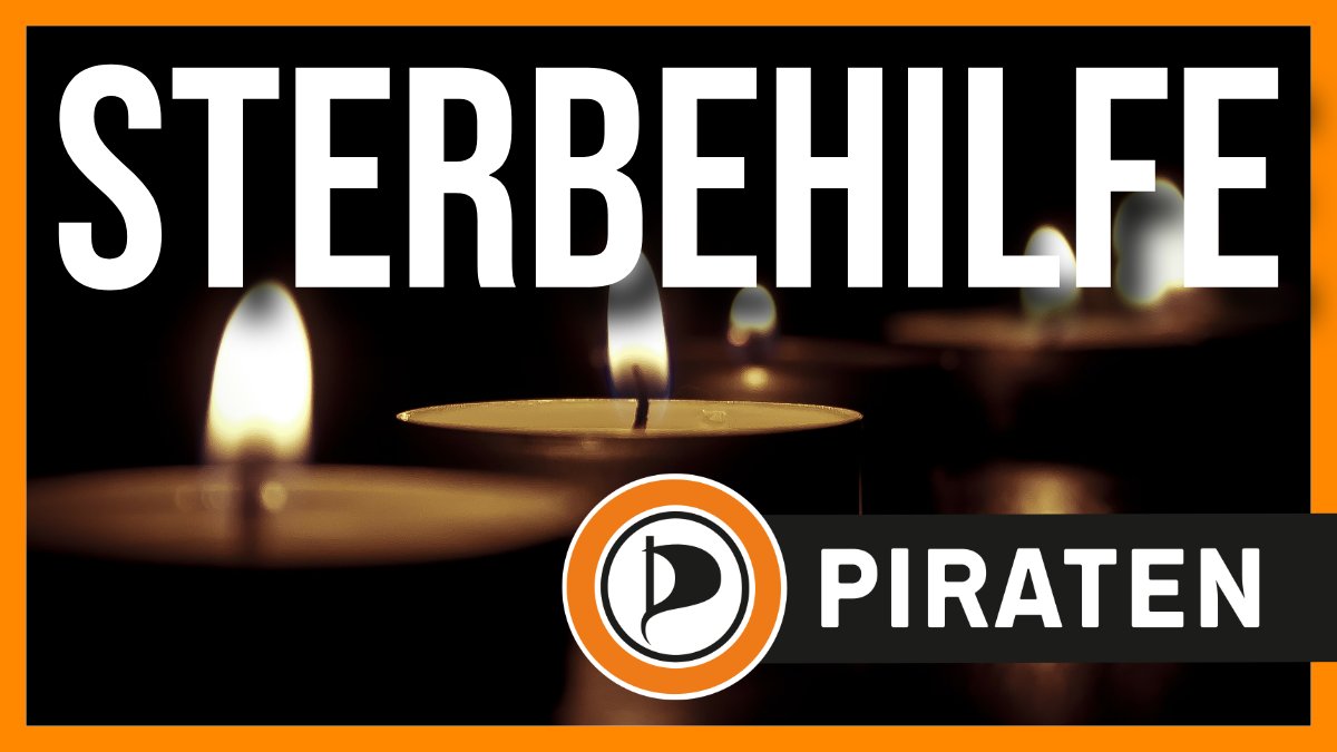 Angezuendete Teelichter im Dunkeln. Text: Sterbehilfe