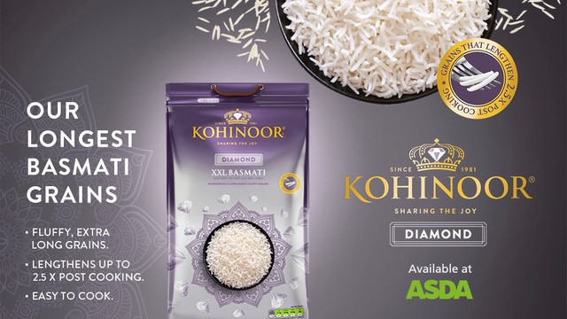 Our Diamond Rice offers easy to cook, wonderfully fluffy extra long grains that lengthen 2.5x post cooking, to be enjoyed at the heart of every meal. Now available at Asda!
