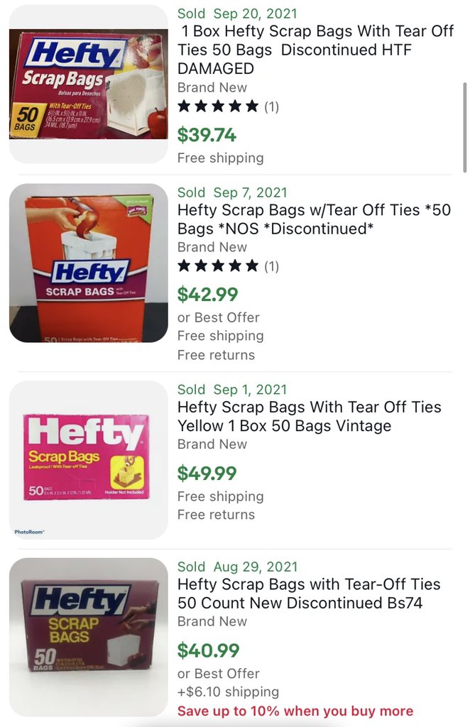 It never ceases to amaze me what people will spend their money on.

Prime example:

You can find garbage bags online and at any store for $5-10.

Yet there are still people out there willing to pay $40 for their favorite kind of garbage bag.

Just for it to be thrown away.