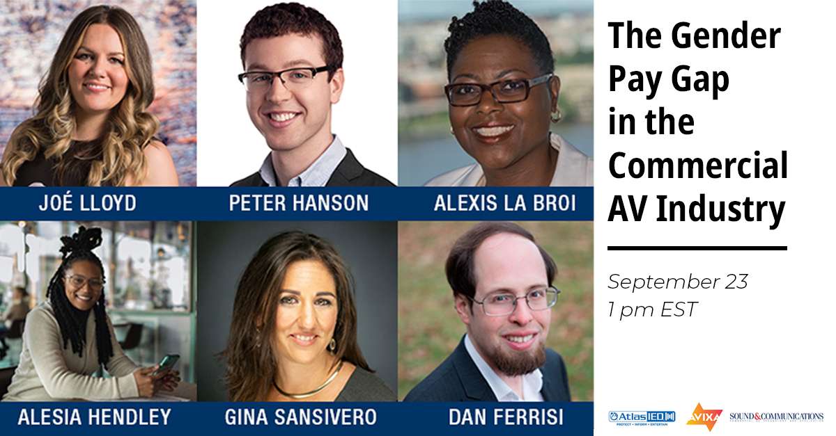 SoundandComms's tweet photo. Last chance to register for our #webinar on the gender #paygap in #proAV!

Date: September 23, 1pm
Register now: https://t.co/lXT5i8ZX9O https://t.co/lFrNXkCvLl