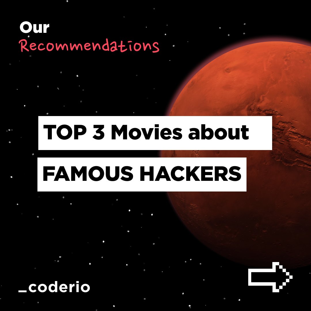 coderio_'s tweet photo. Who didn't ever dream of hacking a bank's webiste, someone's cell phone or, why not, accessing NASA's operating system? 💻 To continue feeding our imagination we bring the 3 best films about some of the hackers who made history 👉https://t.co/wuGrTZcuiG #PlanetaCoderio #hacker https://t.co/4XMYu2JorT