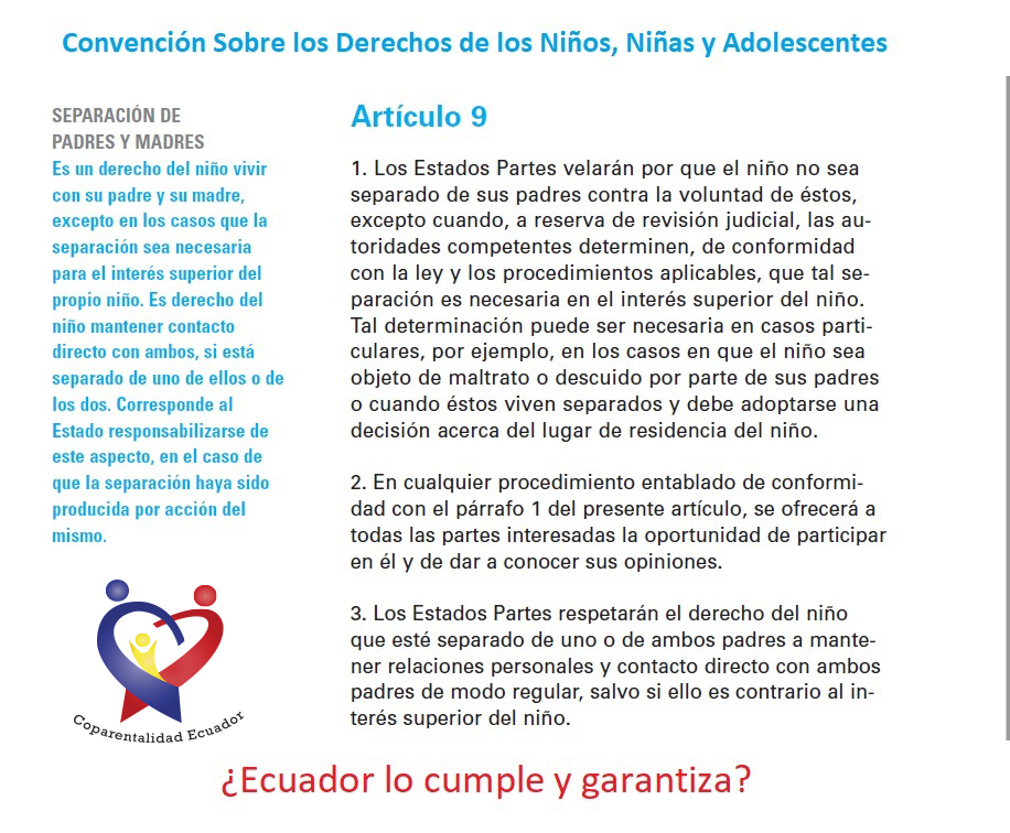coparental_ec's tweet photo. @ComisionNinezAN exigimos un #CódigoNiñez q restituya el #BienestarSuperior a los niños, con apego a la Constitución en #Corresponsabilidad Parental #Igualdad y #NoDiscriminación. #COPINNA q garantice los Derechos d los Niños como lo dispone la Convención
@PAPASxSIEMPREsd gracias https://t.co/fnk10qJ1ir
