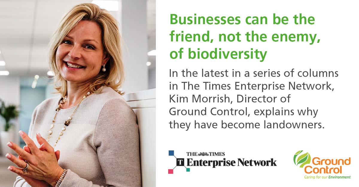 “Businesses can be the friend, not the enemy of biodiversity.” Our Director Kim Morrish talks with the #TimesEnterpriseNetwork about why Ground Control has become landowners ➡️ ow.ly/RjOT50Genwl #biodiversity #environment #sustainability <a href="/thetimes/">The Times and The Sunday Times</a>