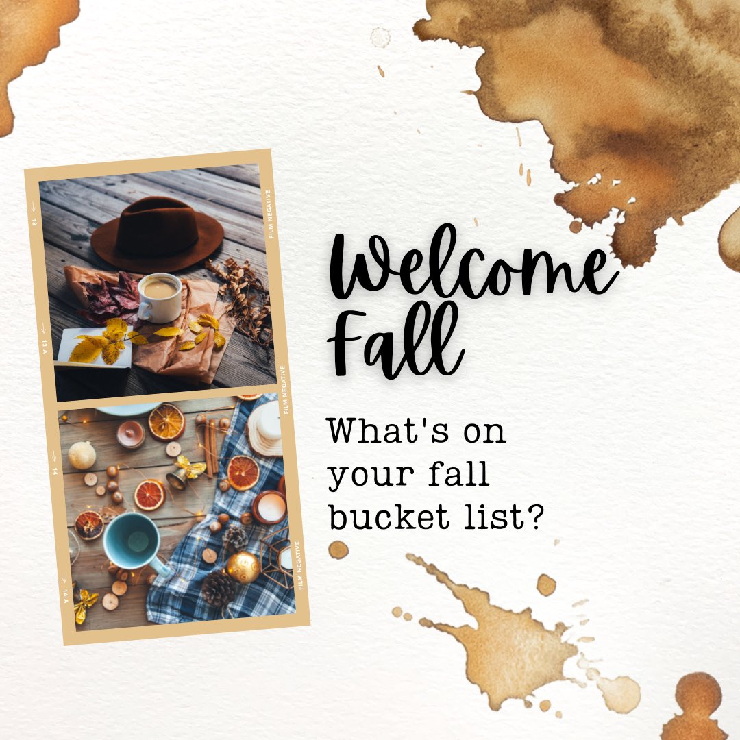 Happy first day of Fall everyone!! The weather is perfect for sipping coffee or tea in the Student Center. Cooler weather, pretty leaves, and boot season are all on the horizon friends!🍂🍂