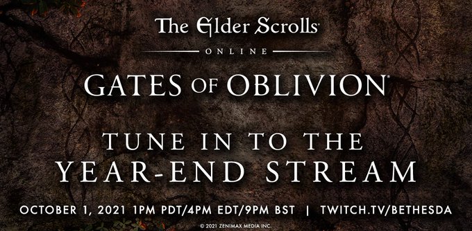 Tune into the Gates of Oblivion Year-End Stream on October 1 at 1pm PDT/4pm EDT/9pm BST at https://beth.games/3EKUQke