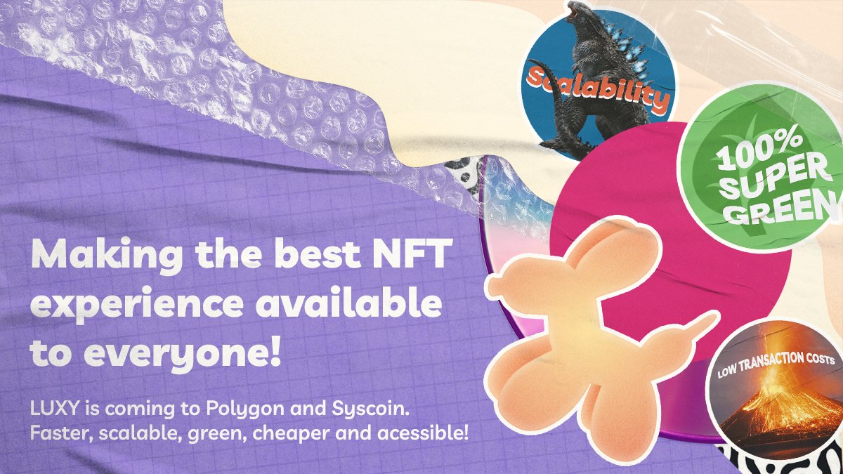 Luxy_io's tweet image. We have an action-packed blog for you all to find out what has been happening behind the scenes!

👉 LUXY #NFT Marketplace Alpha Launched
👉 Launched our new marketing page
👉 Sneak peek of Marketplace
👉 Intro to $LUXY Token
👉 Seed round raises $500k

luxy-io.medium.com/luxy-alpha-lau…