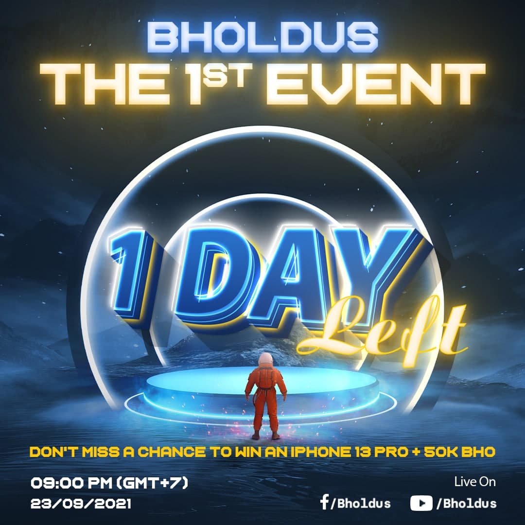 bhonetwork's tweet photo. #BholdusEvent #DeFi4RealWorld $BHO
🔥 ONLY 24 HOURS LEFT UNTIL THE 1ST EVENT 🔥

Lots of intriguing information about project #Bholdus, as well as exciting prizes awaits at 9:00 PM.

Join now via the following link: 
https://t.co/hGExPzAEHX
#BHOLDUSIANS, ARE YOU READY? https://t.co/TyrLQma1q9