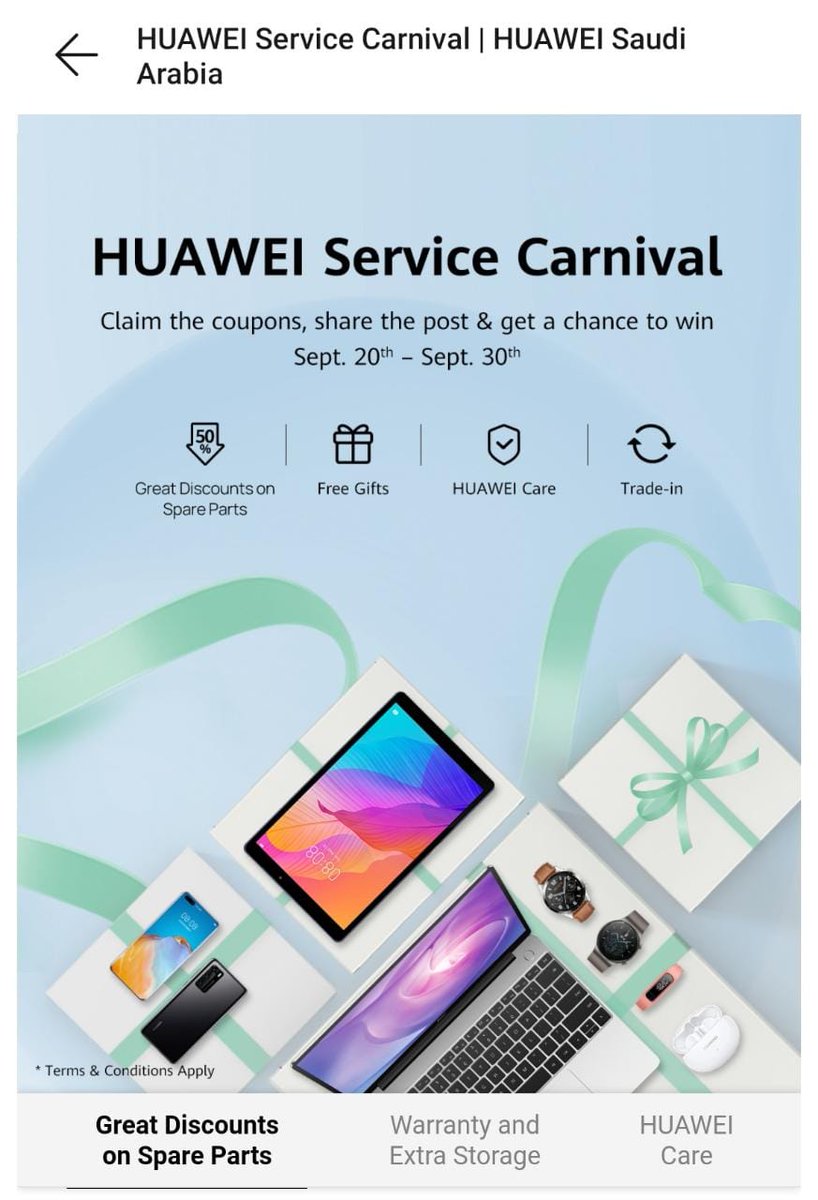 NezarHasnawi's tweet photo. (@HuaweiMobileKSA) صيانه لهواتف هواوي مجانا و مخفضة.. اللي شاشته مكسورة أو عظاء خلفي او بطاريته خربانه او البورد الداخلي كمان.. https://t.co/DBtg5uaHRf
