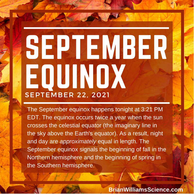 Today is the #SeptemberEquinox! #DoSomeScience