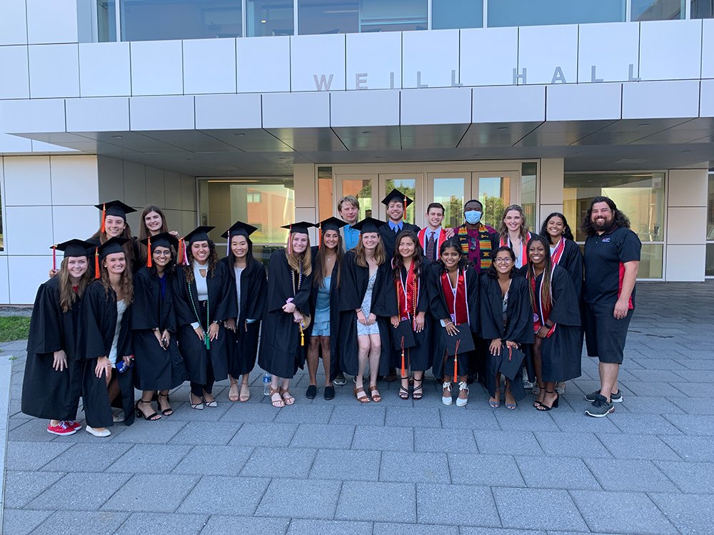 CornellBME's tweet photo. Wonderful to celebrate our 2020 @CornellEng @CornellBME @CornellBMEUgrad grads this past weekend. It was a beautiful day all around #cornell2020 https://t.co/n8MupohylV https://t.co/zOvR4hKRdw