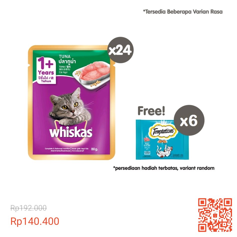 threadhemat's tweet image. Whiskas official store lagi flash sale.
Lumayan buat traktir majikan. Jangan lupa klaim voucher diskon 50rb - 100rb!

shp.ee/qt2qgeb