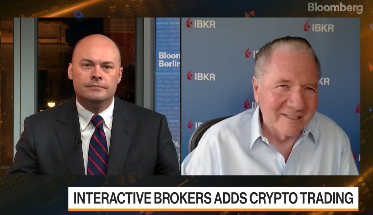 Interactive Brokers is introducing cryptocurrency trading through a  partnership with crypto brokerage, Paxos Trust. Interactive Brokers  Chairman, Thomas Peterffy, discusses the initiative on Bloomberg Markets.  https://t.co/X67kvWmcop