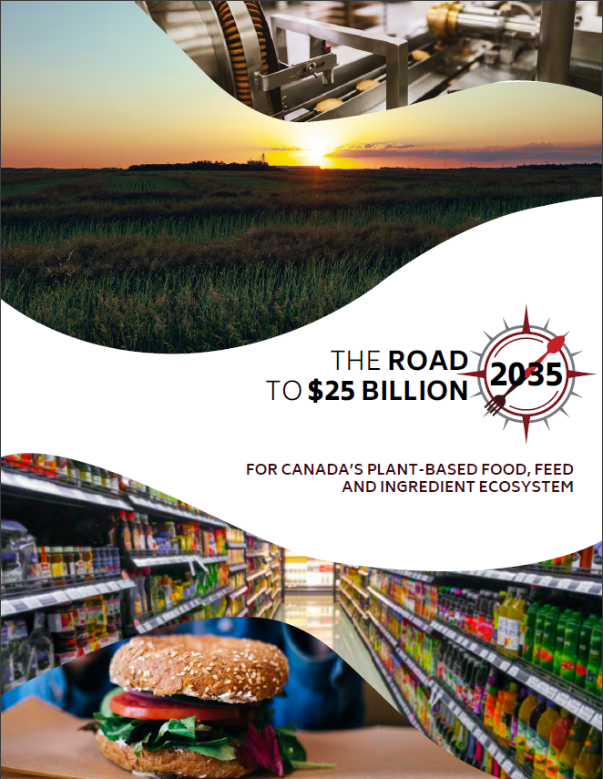 proteinindcan's tweet photo. With our partners, we are proud to launch The Road to $25 Billion for Canada's #plantbased ecosystem. It's a collaborative effort to boost our sector, while creating jobs and securing the supply chain. Explore the roadmap and join us on the journey at https://t.co/JKOFKxpTcJ https://t.co/Zjq9EUnmVd