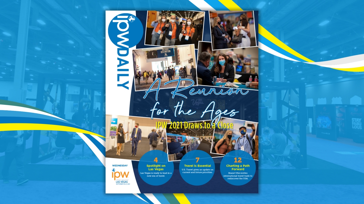 ustravelipw's tweet image. The #ipwdaily Wednesday issue is here! Catch up on #ipw21 highlights from days one and two and take a look at some of @LVCVA’s best restaurants for celebrating the end of a successful IPW &amp;gt;&amp;gt; bit.ly/IPWD_Wednesday