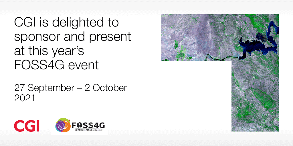 CGI_UKNEWS's tweet photo. Join CGI’s GI Applications Developer Sam Franklin on 30 September at #FOSS4G2021 as he presents an implementation case study for a specialist #earth observation data processing pipeline and access portal for the #UKGovernment https://t.co/cm0EsoDWy0 #WeAreCGI #geospatial https://t.co/KDn7LhSAl0