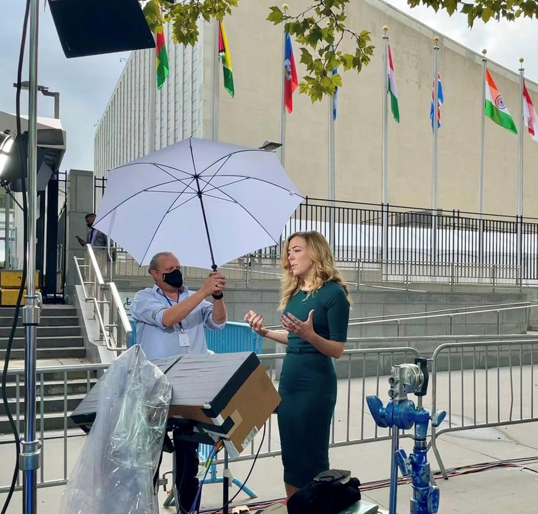 Giving interviews outside today's #COVIDSummit hosted by @POTUS at #UNGA76 calling for the world’s richest nations and global businesses to take this historic opportunity and responsibility to cooperate to end the pandemic, and #DonateDosesNow