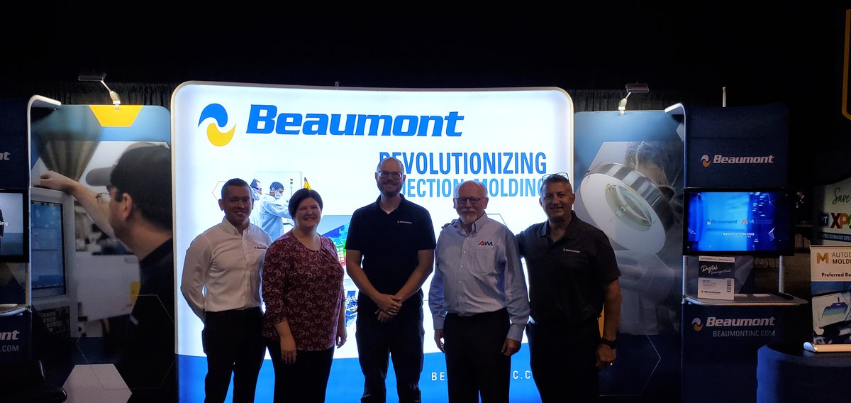 Stop by Booth 1019 at @amerimold and talk Plastics with Team Beaumont! #letstalkplastics #injectionmolding