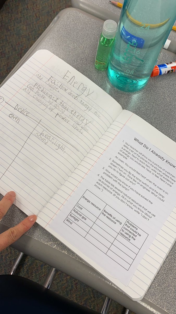 Science notebooks have begun!  #science #smithsonian <a href="/ocmboces/">OCM BOCES</a> #energy