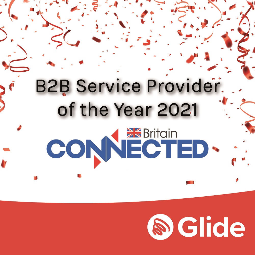 Amazing work, Glide! 🏆 We're super happy to be awarded the #ConnectedBritain B2B Service Provider of the Year 2021, huge thanks to <a href="/ConnBritain/">Connected Britain</a> for a great two day event and recognition from the industry 😀 Thank you!