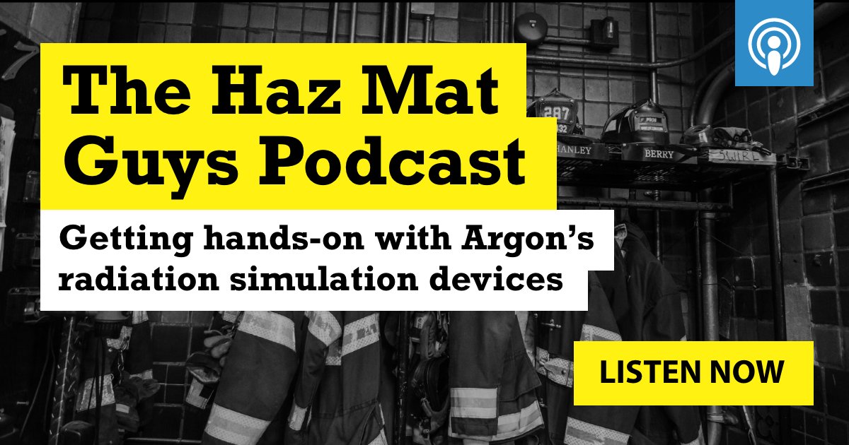 ArgonUK's tweet photo. ๐๏ธ Listen to a podcast from New York hazardous materials experts The HazMat Guys featuring our very own Bryan Sommers: https://t.co/yVWG9ISlnM
#HazMat #HazMatTraining #RadiationTraining https://t.co/dgL1fD2TnS