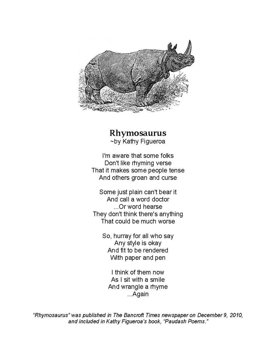 Kathy Figueroa Poet on Twitter "⭐️🦏⭐️ Rhinos and poets both need